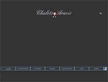 Tablet Screenshot of chalets-aravis.com